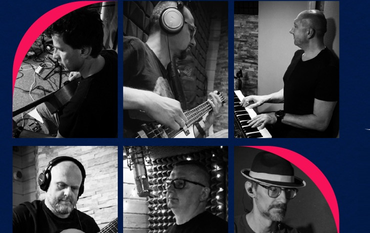 muzycy grający na różnych instrumentach