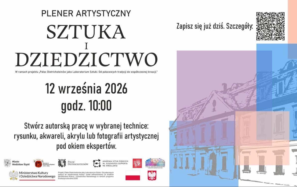 Zdjęcie do Pałac jako pracownia. W Wodzisławiu artyści spotkają się ze sztuką i dziedzictwem